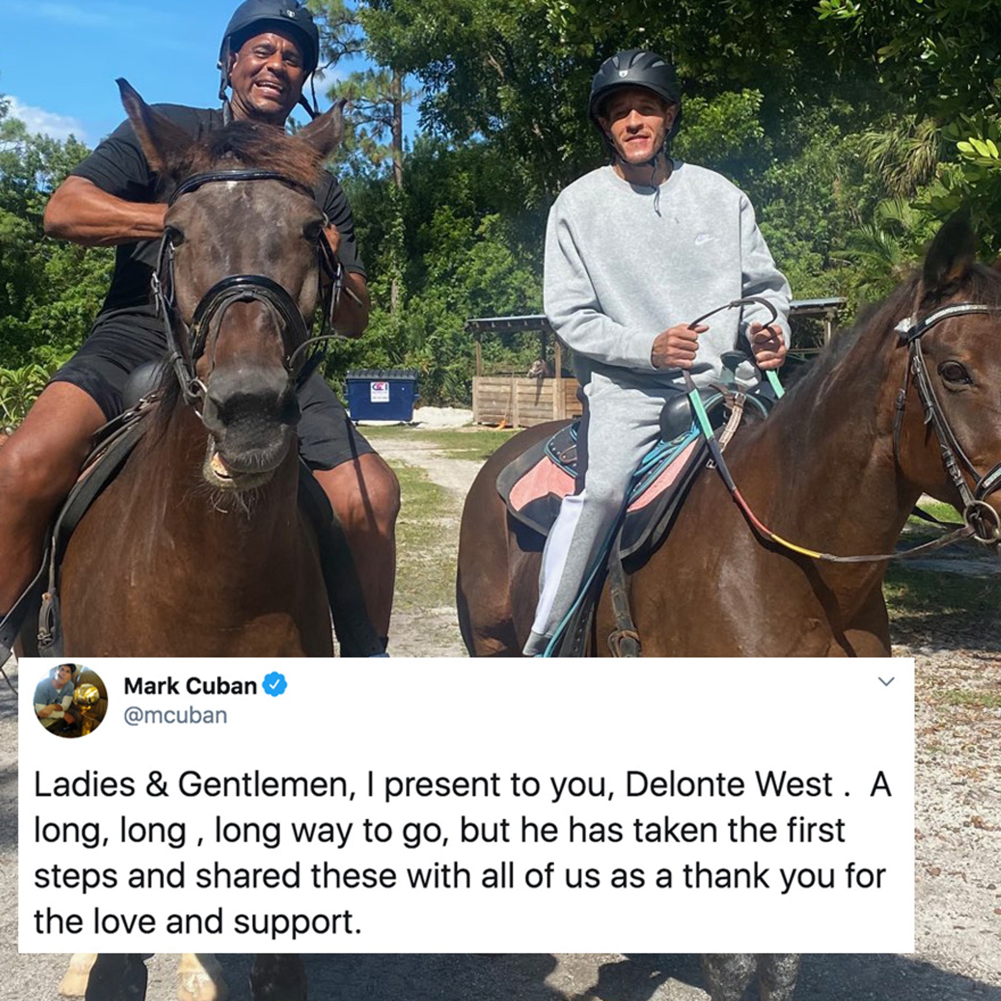 Delonte West Has Taken First Steps In Recovery Mark Cuban Shares Smiling Update