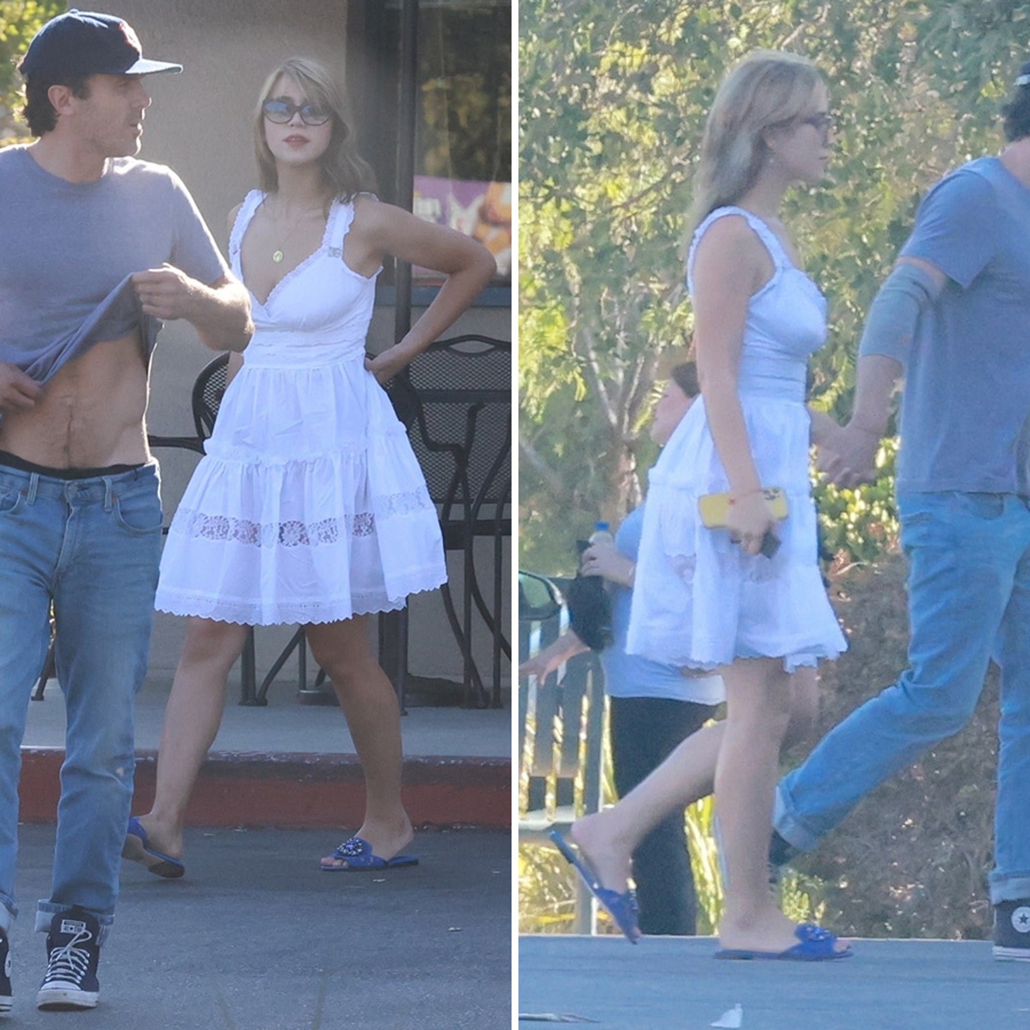 Casey Affleck Kicks Off the Week at Lunch with Girlfriend Caylee