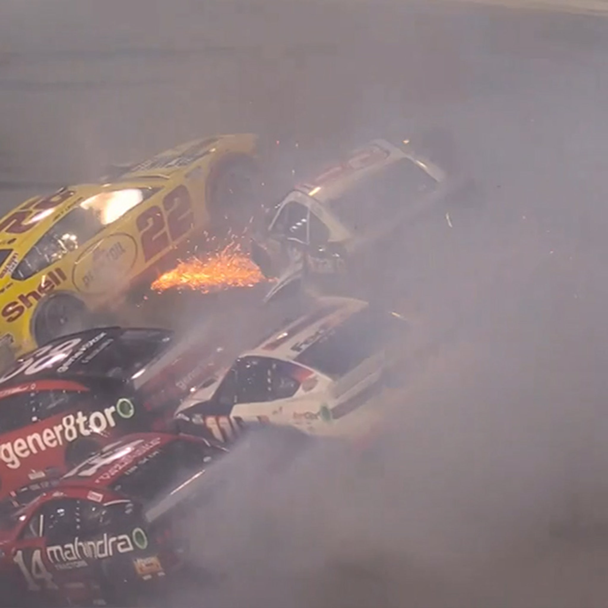 Daytona 500 2014 Wrecks