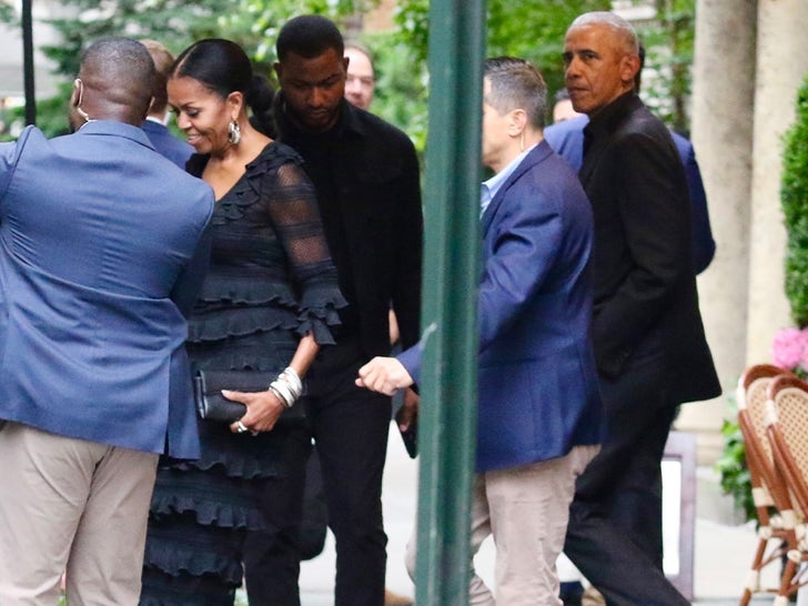 Barack and Michelle Obama Seen Together At NYC Hotel