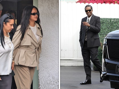 asap and rihanna back in LA backgrid 1