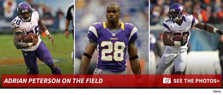 Adrian Peterson On The Field