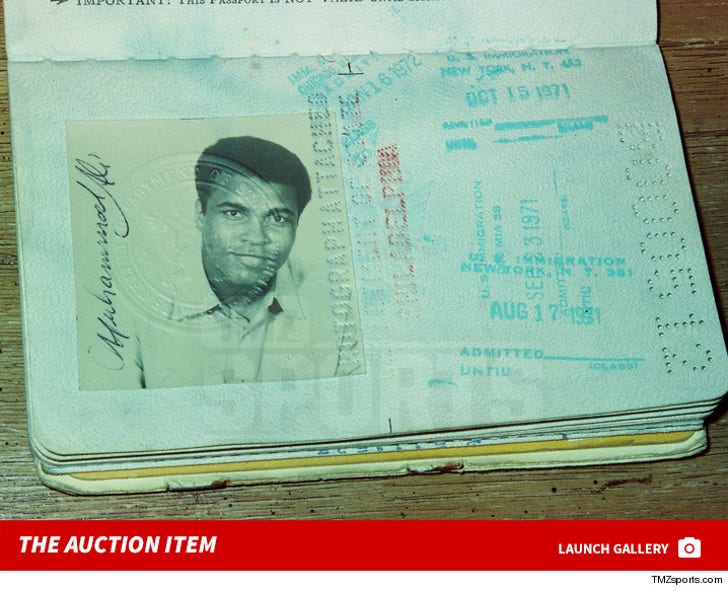 Muhammad Ali Passport -- The Auction Item