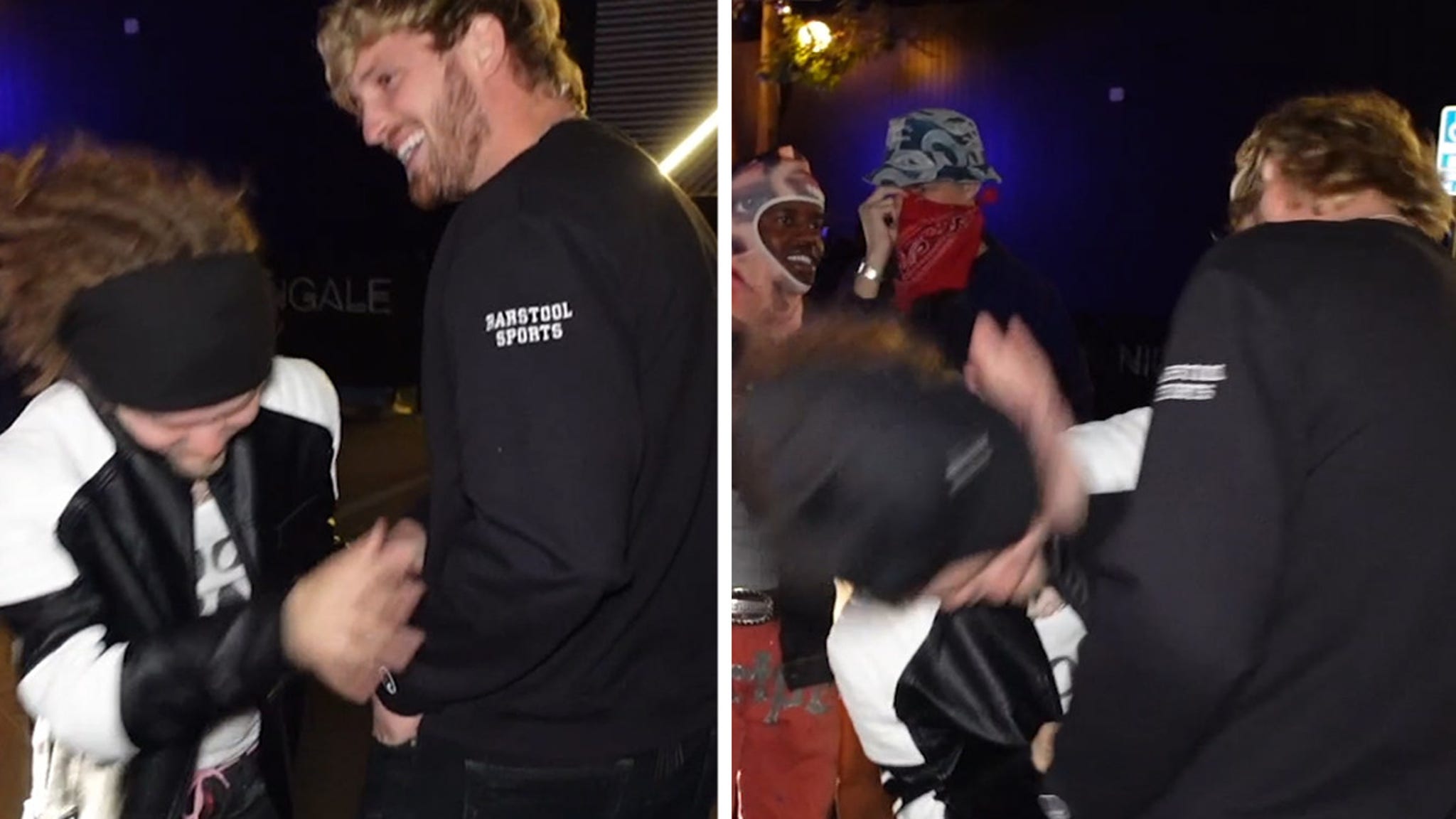 Logan Paul Smacks Heckler Outside L.A. Nightclub After Being Called 'P***y