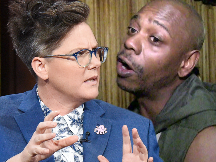Hannah Gadsby and Dave Chappelle