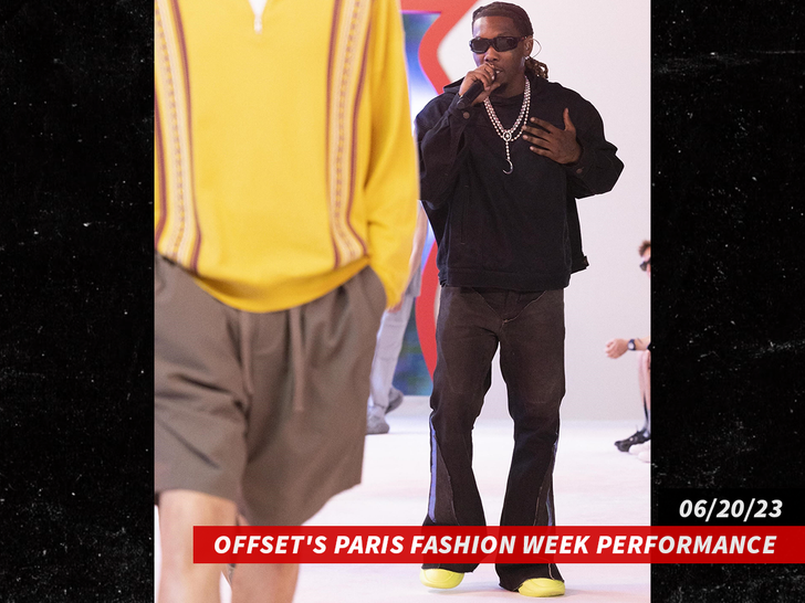 Offset's Paris Fashion Week