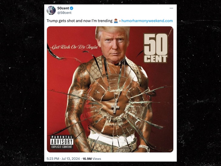 50 cent and donald trump get rich or die trying album cover photoshop