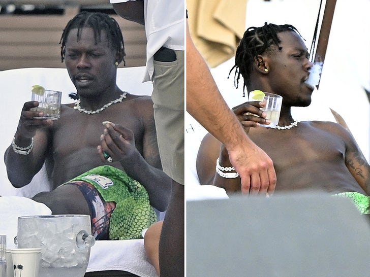 Jazz Chisholm Jr Smoking On Vacation In Miami