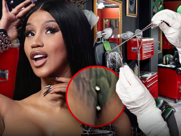 Cardi B Reveals Proof Of Her New Butt Crack Piercing