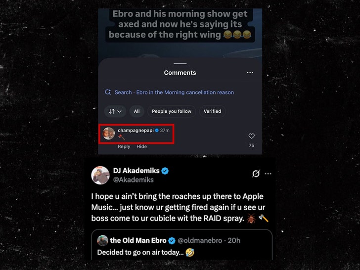 ebro in the morning drake dj akademiks sub x insta