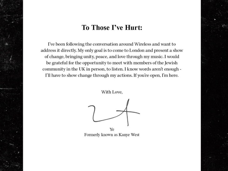 kanye west apology instagram