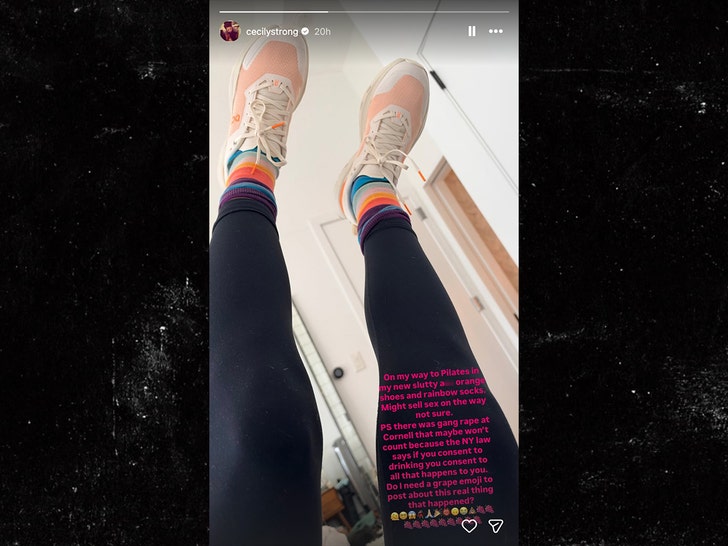 cecily strong referencing shane gillis snl whore monologue insta 4