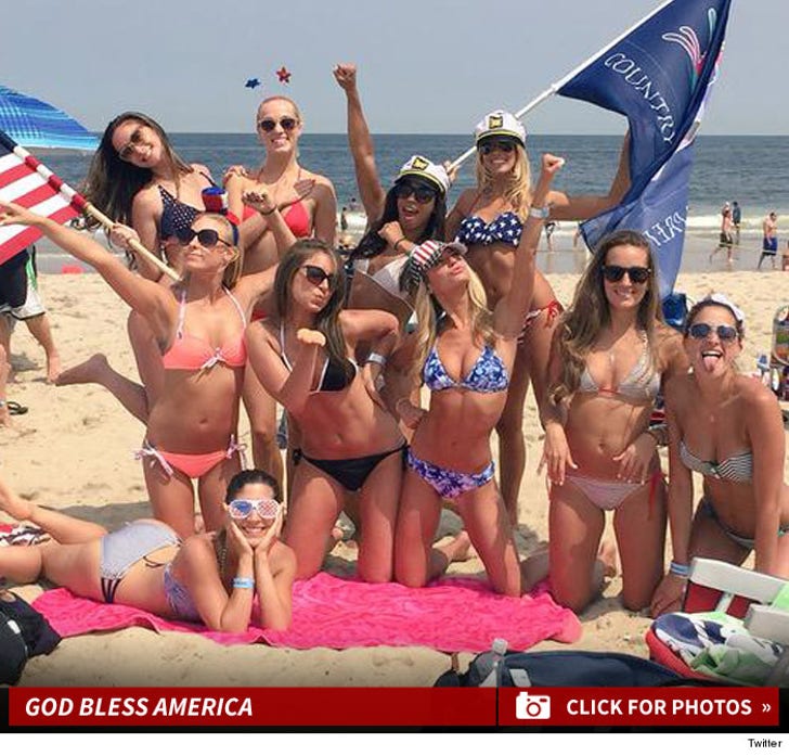 NFL Cheerleaders -- 4th of July Bikini Photos