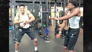 Giannis Antetokounmpo and Brother Dance Their Asses Off After Gym Workout