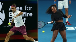 Serena Williams & Roger Federer Help Raise $5 MIL For Australia In Epic Tennis Event