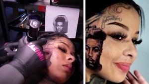 Chrisean Rock's New Blueface Ink 100% Real, Says Tattoo Shop
