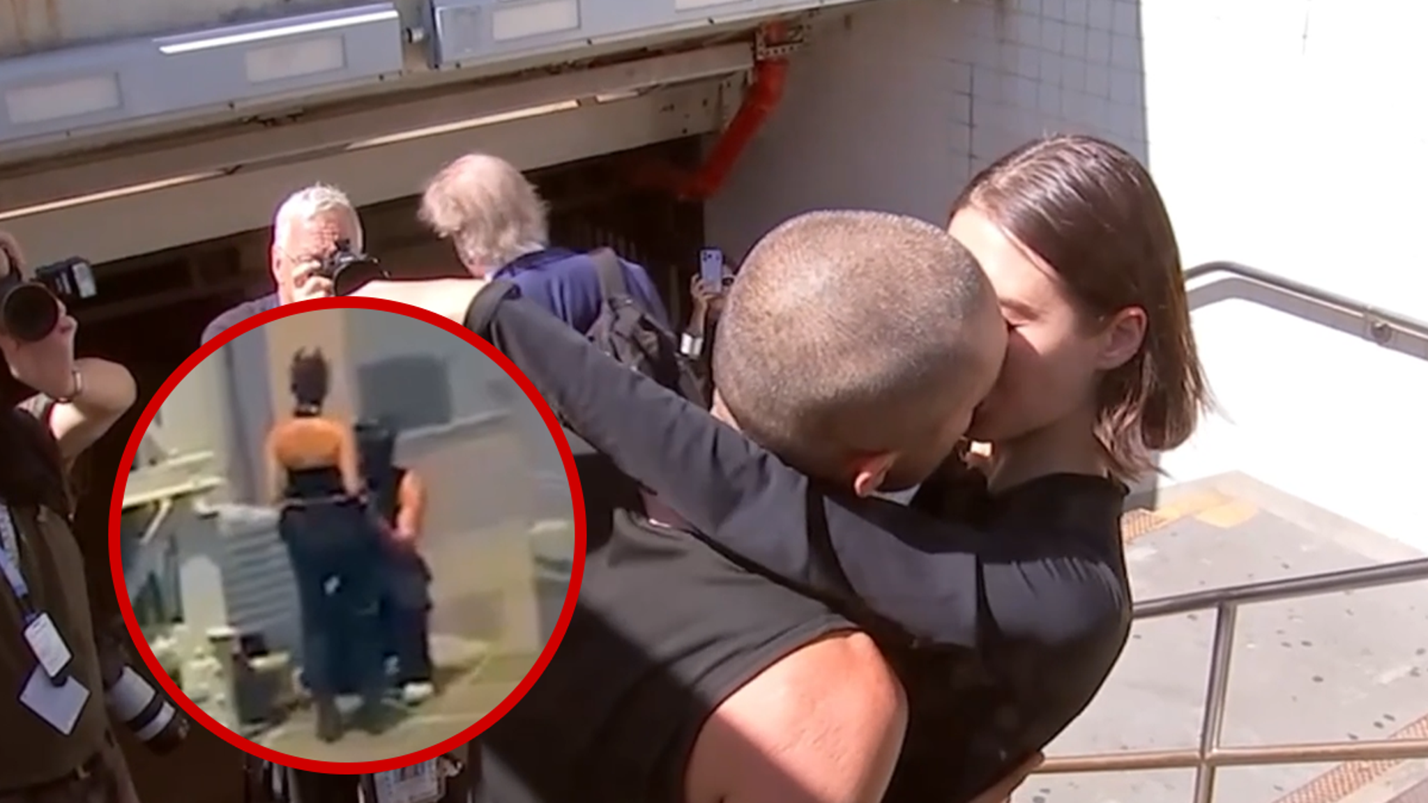 Empire State Building Climbers Lock Lips After Jail Release!