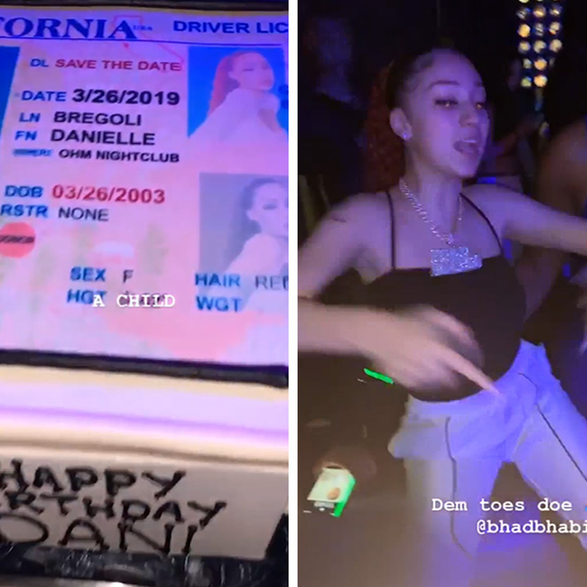 Danielle Bregoli And Lil Yachty Party At OHM Nightclub