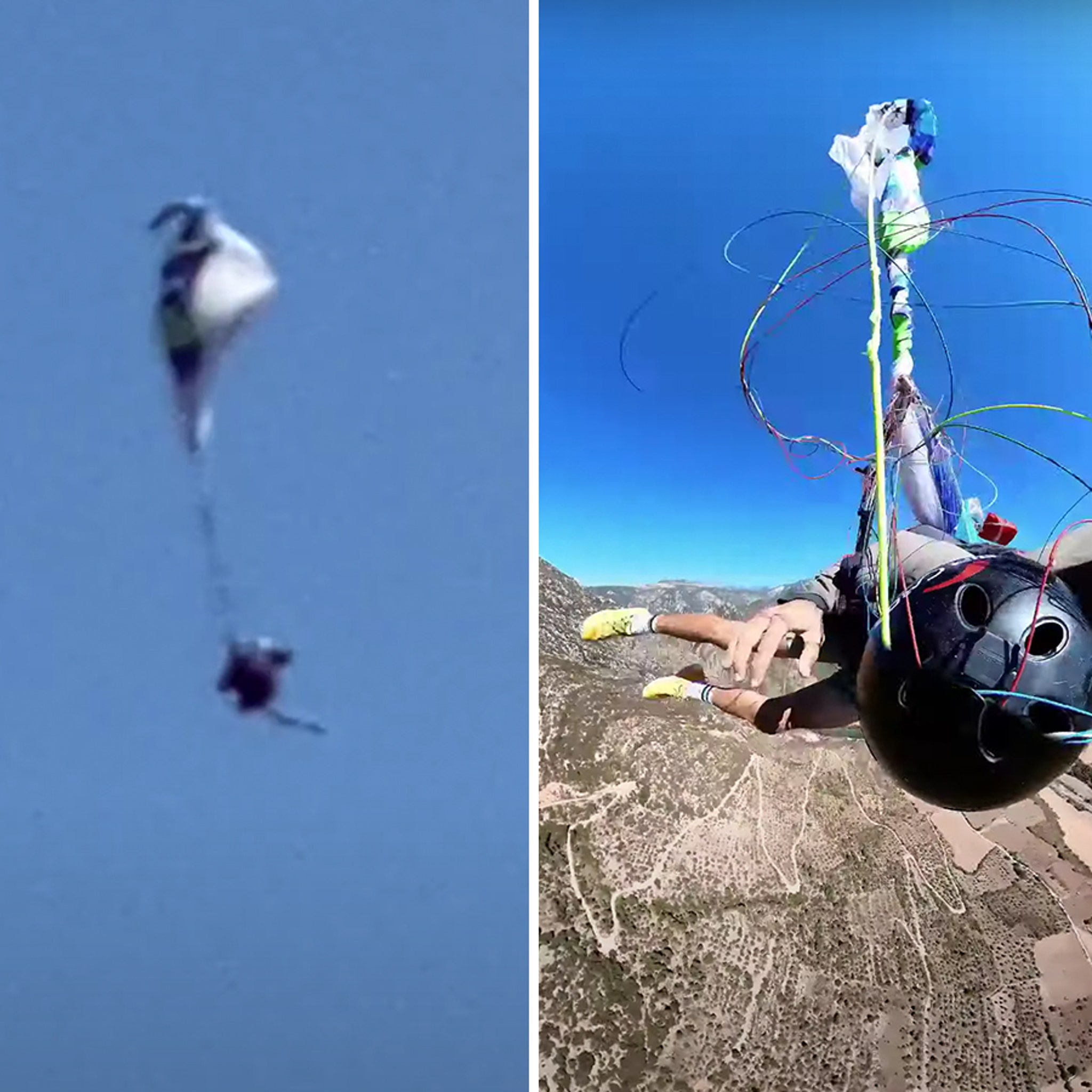 Paraglider Cheats Death, Saves Own Life One Second Before Impact In Terrifying Video