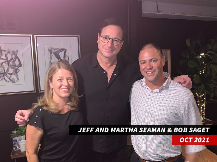 Jeff, Martha Seaman and Bob Saget