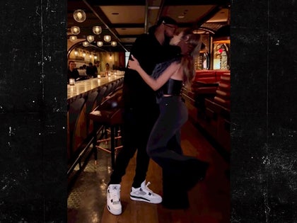 Larsa Pippen, Marcus Jordan Seal Secret Handshake With Kiss