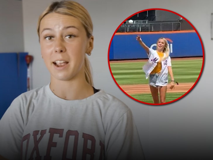 hailey welch first pitch