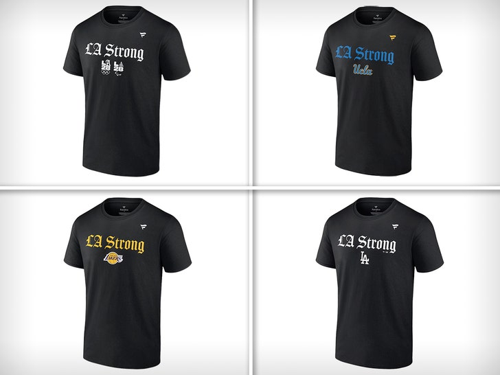 la strong shirts fanatics wildfires