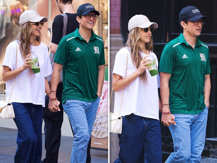 Jessica Alba and Danny Ramirez Enjoy a Stroll