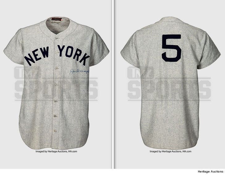 1942 Joe DiMaggio jersey at $90,000 in online sale