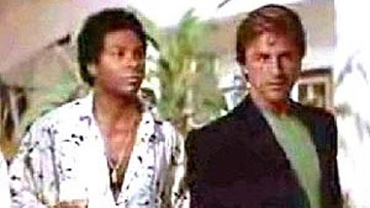 Miami Vice - then and now! Top: Philip Michael Thomas and Don Johnson Bottom: Jaime Foxx and Colin Farrell