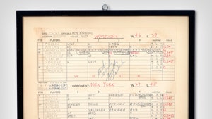 Wilt Chamberlain 100-Point Game Scorer's Sheet Sells For $214k!!