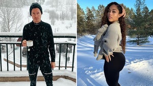Stars In Snow -- Celebrities Posing For The Camera In Freezing Temps