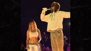 karol g at bad bunny concert in colombia 1