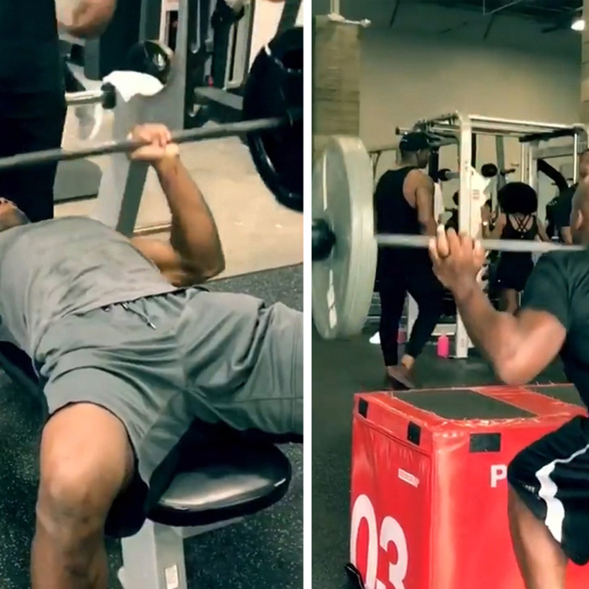 Adrian Peterson Beasting Out In Gym Im Not On A Decline Video