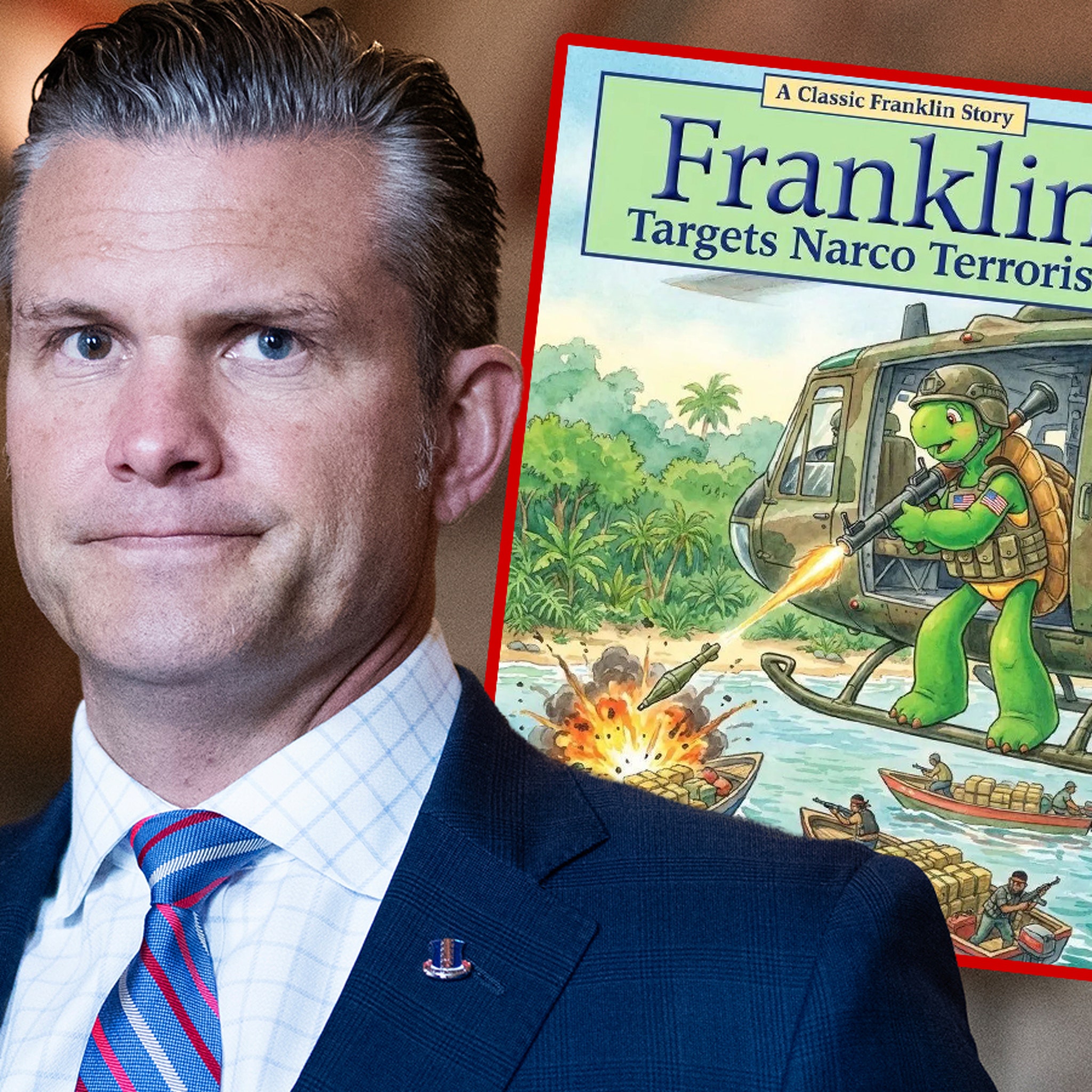 Pete Hegseth Turns Franklin the Turtle Into Killing Machine in X Post