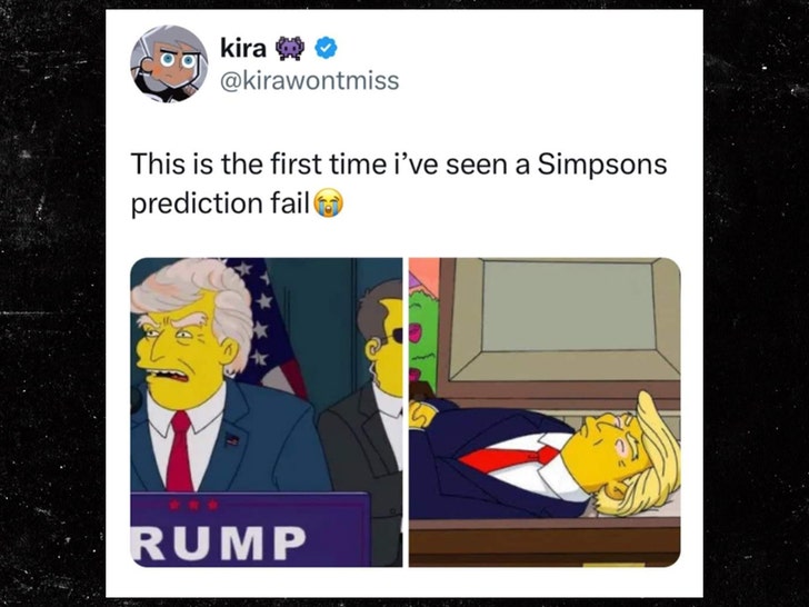 kira wont miss trump simpsons tweet