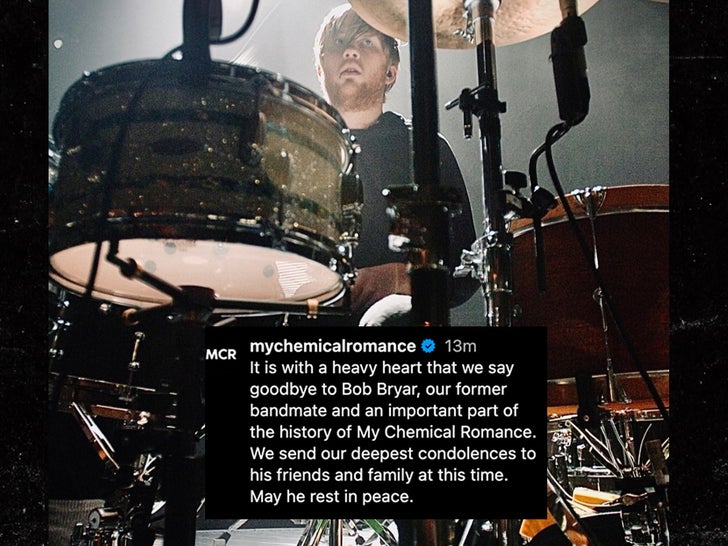 Pernyataan roman kimia saya tentang Bob Bryar