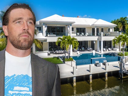 Travis Kelce Next To His Boca Raton Home