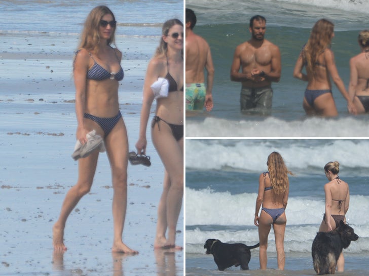 Gisele Bündchen With Joaquim Valente And Kids In Costa Rica