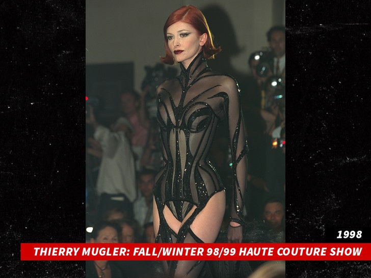 Thierry Mugleler Fall Gold 99 Haute Couture Show Getty 2