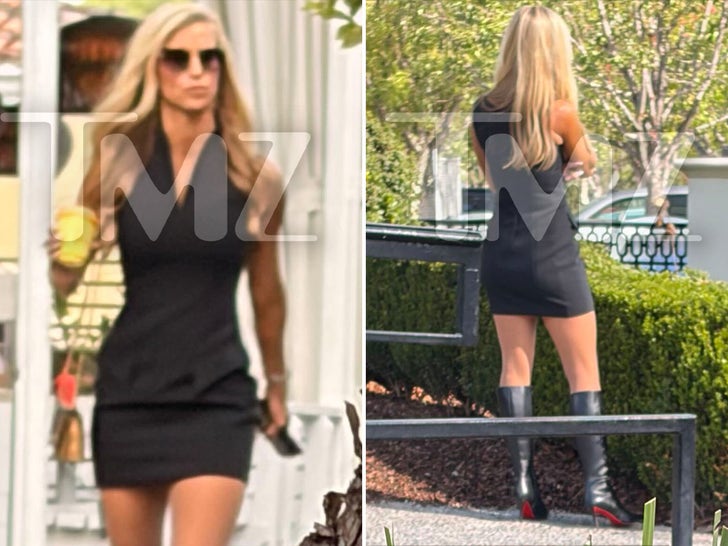 Katie Zacharia Grabbing La La Land at the Calabasas Commons