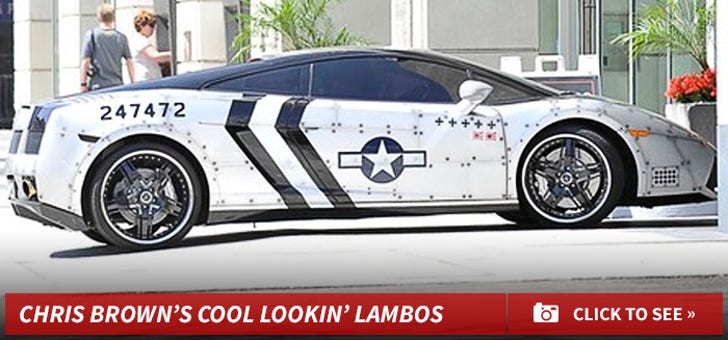 Chris Brown's Cool Lookin' Lambos