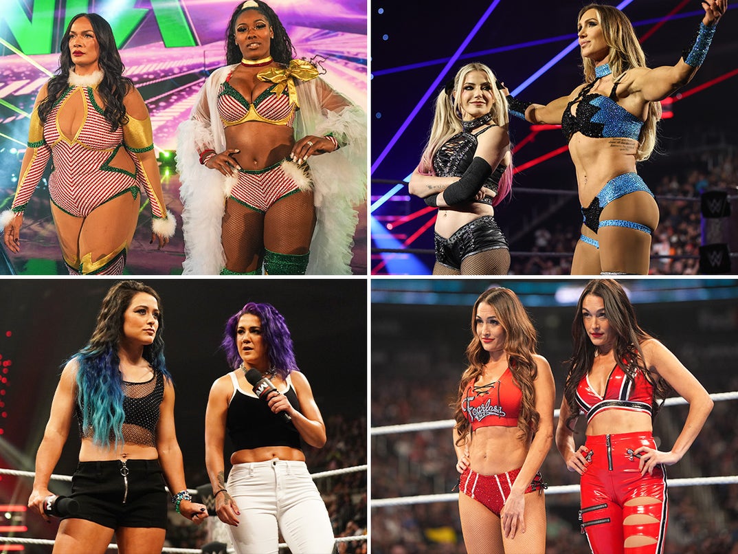 Nia Jax & Lash Legend vs. Charlotte Flair & Alexa Bliss vs. Bayley & Lyra Valkyria vs. The Bella Twins