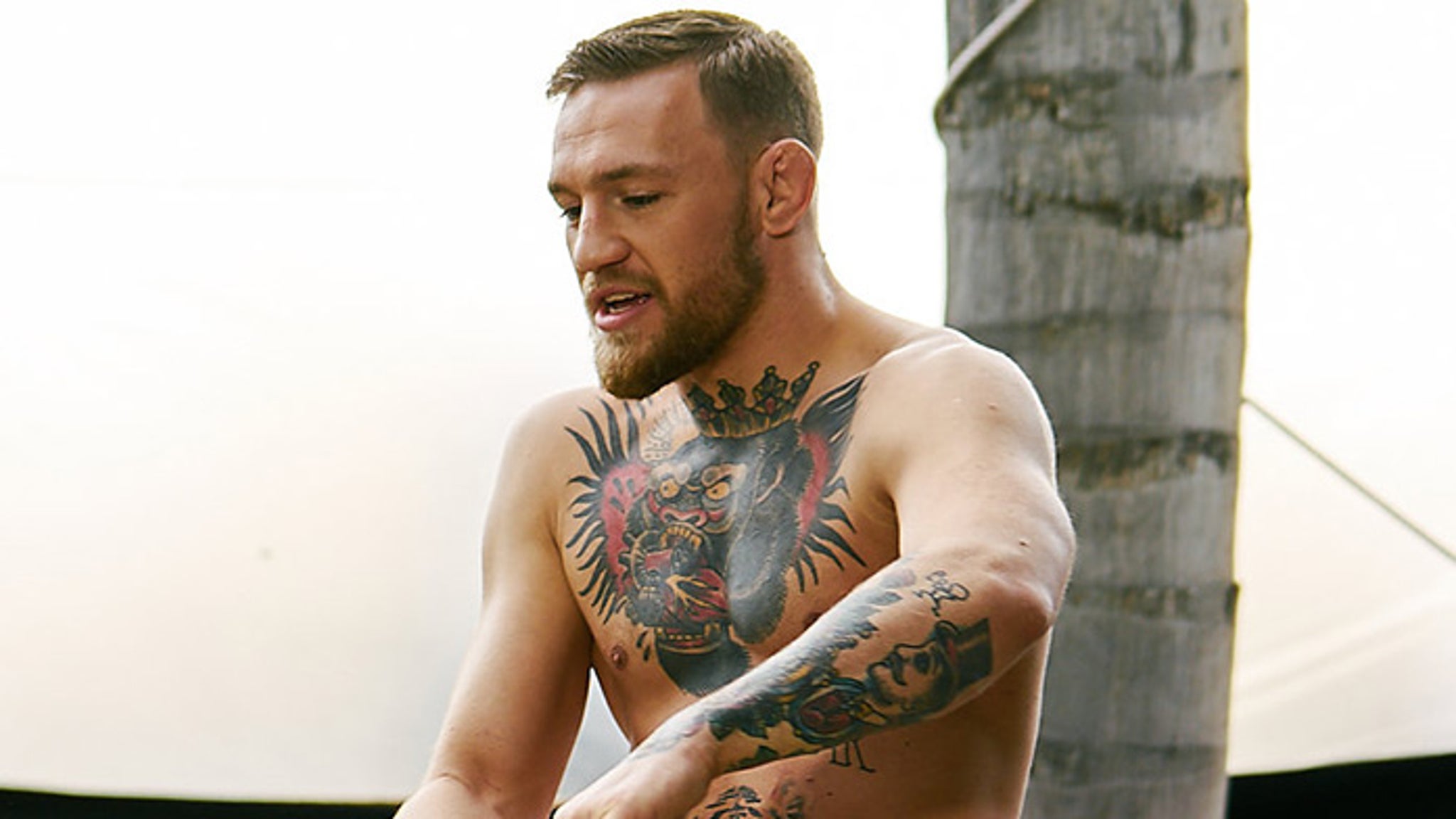 Conor McGregor Goes Stark Bullock Naked  On a Horse