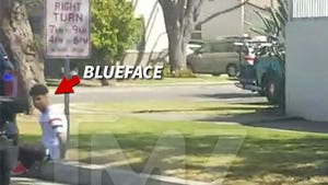 Blueface Pulled Over by Cops in Los Angeles