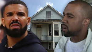 Drake Fans Vandalize Kanye's Childhood Home with Signs, 'Burnt Out'
