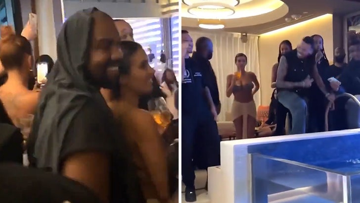 Kanye West parties in Dubai with wife Bianca Censori