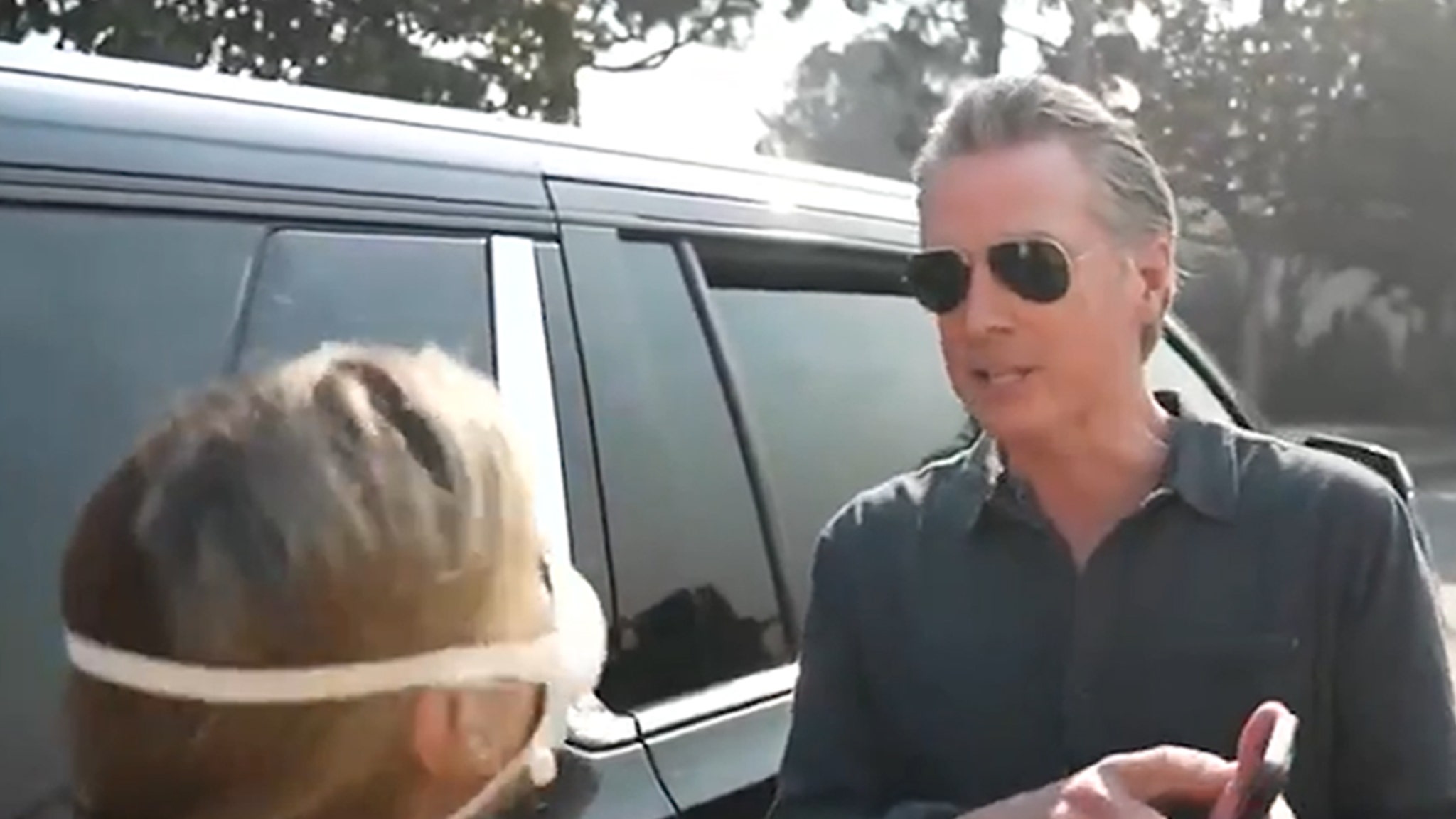 Gov. Gavin Newsom Confronted by CA Wildfire Victim, Demands to Talk to the President