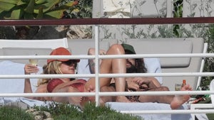 Heidi Klum And Tom Kaulitz Sun Bathing At Their Hotel In Cannes
