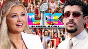 erika kirk bad bunny superbowl 60 getty comp